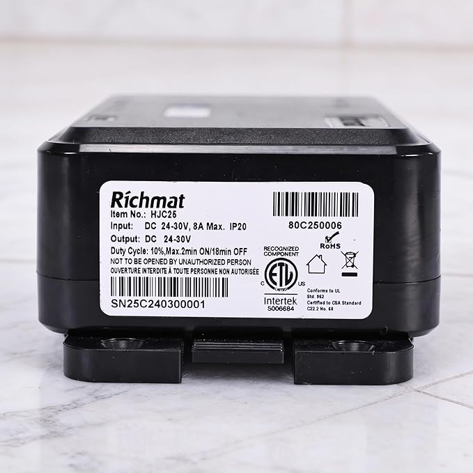 Richmat Adjustable Bed Control Box HJC25 Replacement with Wireless Remote, Head and Foot Recline Only