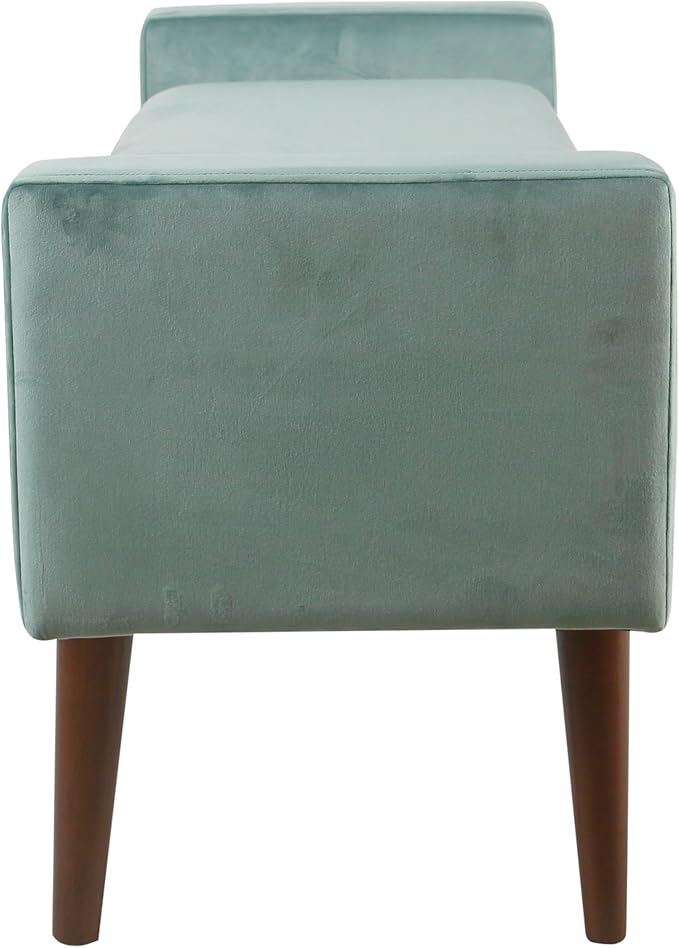 HomePop Fulton Storage Bench - Muted Mint