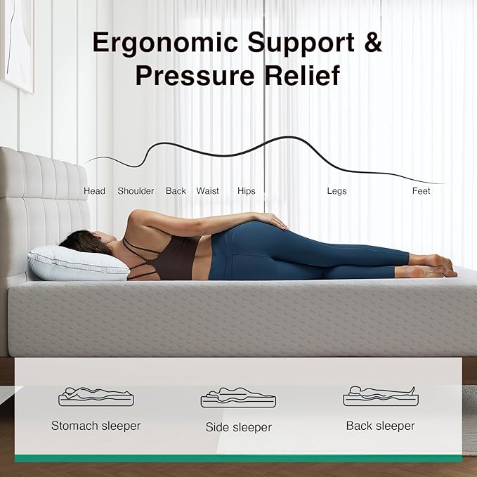 Novilla 10 Inch Full Mattress, Memory Foam Mattress Full with Breathable Comfort Layer & High-Density Base Foam for Pressure Relief & Support, CertiPUR-US Certified for a Cool & Refreshed Sleep