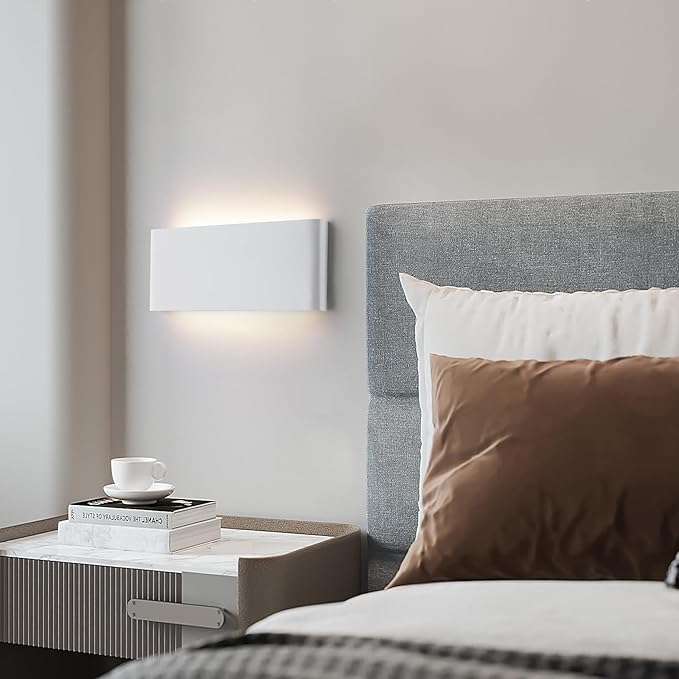 Mille Lucciole 15"Modern LED vanity light,20W Dimmable 5 CCT (3000K-6500K) Adjustable Wall Lamp,Up and Down Wall Lighting,Indoor Wall Sconce for Bedroom,Staircase,Hallway,Dressing Table,2 Pack（White）