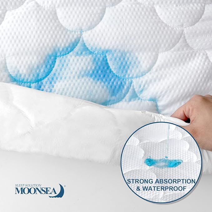 Kids Air Mattress Pad Sheet Protector Waterproof, Compatible with hiccapop Sleepah/EnerPlex Inflatable Toddler Travel Bed