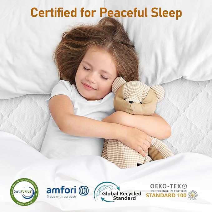 Extra Firm Mattress Topper King: 3 Inch High Density Foam for Back Pain Relief, Super Support Mattress Pad for Couple, Cooling Washable Anti-Slip Cover, No Smell, CertiPUR-US Oeko-Tex Certified 80x76