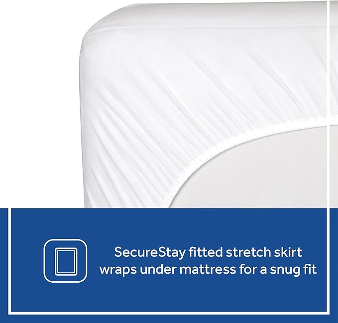 Sealy Baby Quilted Organic Cotton Top Breathable Fitted Waterproof Infant Crib Mattress Protector Pad and Toddler Bed Cover, Durable and Comfortable Topper, Machine Washable, 52” x 28”- Cream