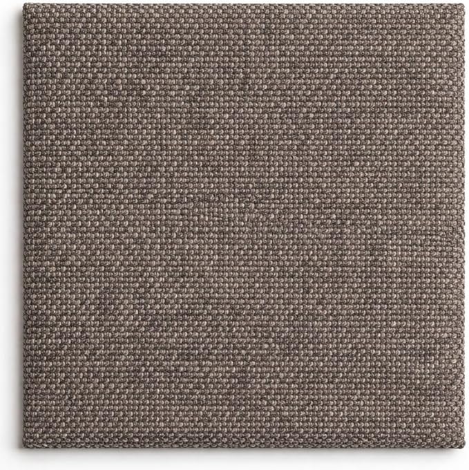 Round Bed – Washable Zip Cover - Upholstered Linen Soft Foam - Modular Minimalist Modern - Half Circle Moon - Sold Sold Separately (Brown Linen Premium, King Headboard)
