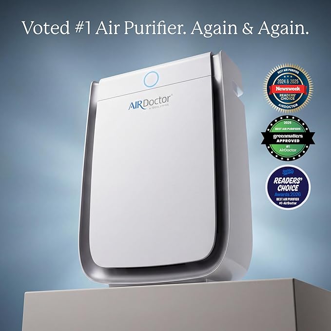 AIRDOCTOR AD3500 Smart App Air Purifier. Designed to Reduce Gases and VOC’s (volatile organic compounds) including MMA and Formaldehyde. Premium Carbon Filtration. Remove Allergens, Smoke, Dust, etc.