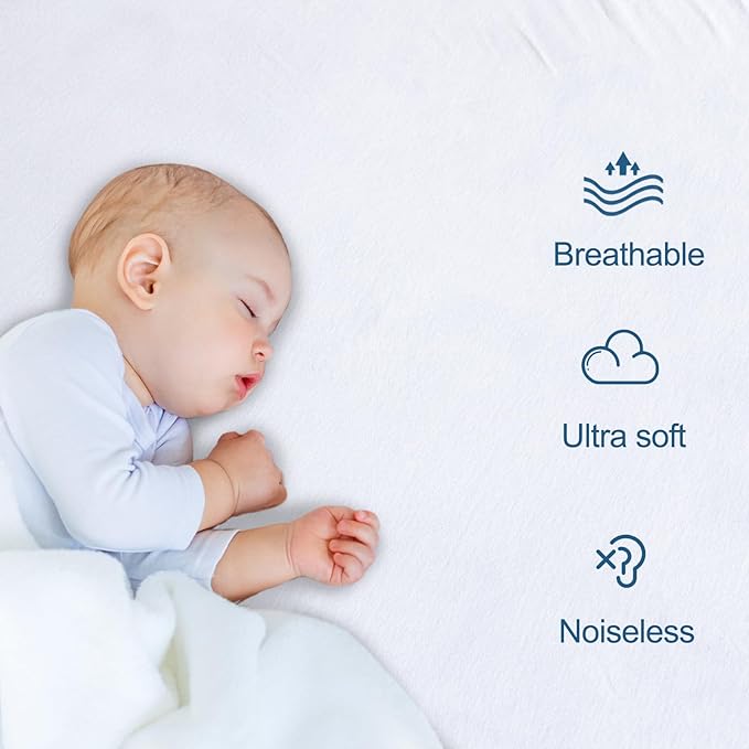SPRINGSPIRIT Full Size Waterproof Mattress Protector, Full Mattress Cover Pad Waterproof with Deep Pocket up to 14’’, Bed Fitted Sheet (Pack of 2)