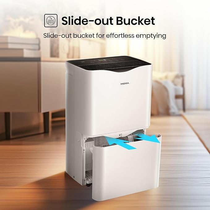 Mora Mora by Hisense 50 Pint Dehumidifier, for Space upto 4,500 Sq. Ft at Home, in Basements and Large Rooms, Energy Star, Quiet Operation,Filter Indicator with Washable Filter, 2 Years Warranty
