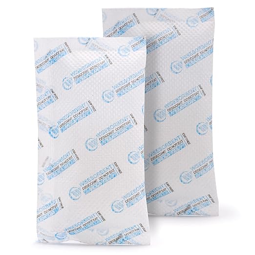 Wisesorb 60 Packs 20 Gram Premium Silica Gel Dessicant Packs for Storage, Moisture Absorber Packets, Humidity Packs