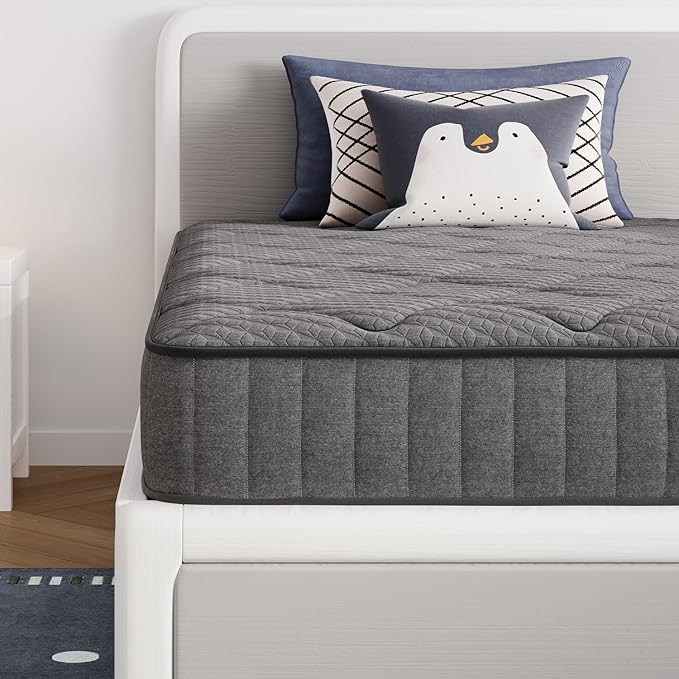 Avenco 8 Inch Full Size Mattress, Full Mattress in a Box, Medium Firm Hybrid Mattresses with Smarts™ Coil and Gel Memory Foam for Cool Night Sleep & Pressure Relief, CertiPUR-US Certified