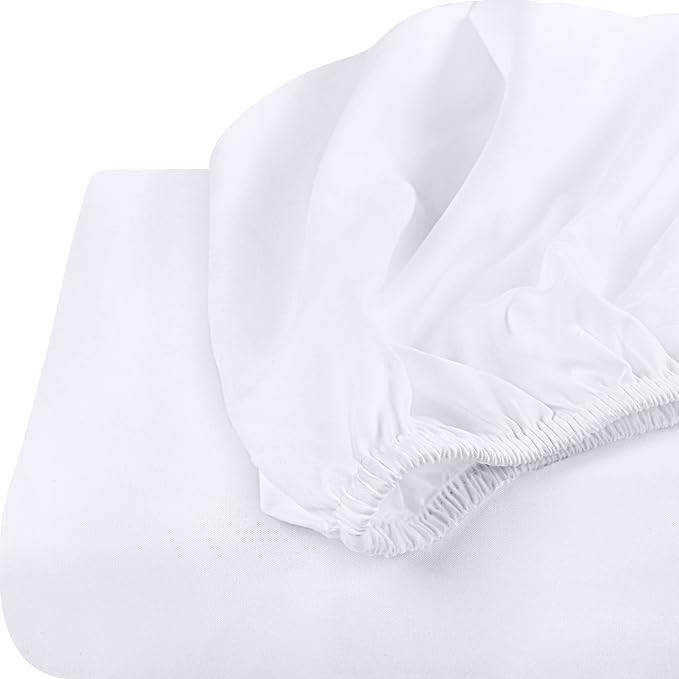 Utopia Bedding King Fitted Sheets - Bulk Pack of 2 Bottom Sheets - Soft Brushed Microfiber - Deep Pockets - Shrinkage & Fade Resistant - Easy Care (King, White)