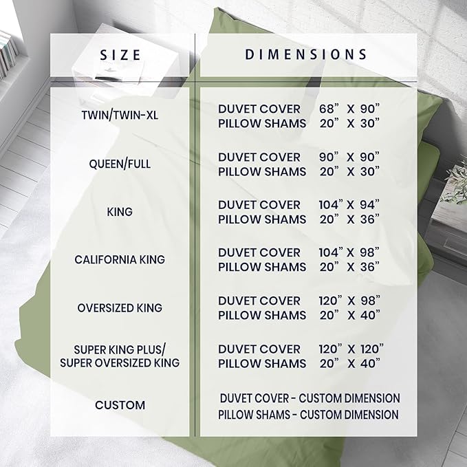 Kotton Culture 3 Pc Twin XL/Twin Duvet Cover Set-100% Egyptian Cotton 600 Thread Count Ultra Soft Premium Durable Comforter Cover Zipper Closure & Corner Ties- (Moss Green, 68" X 90")