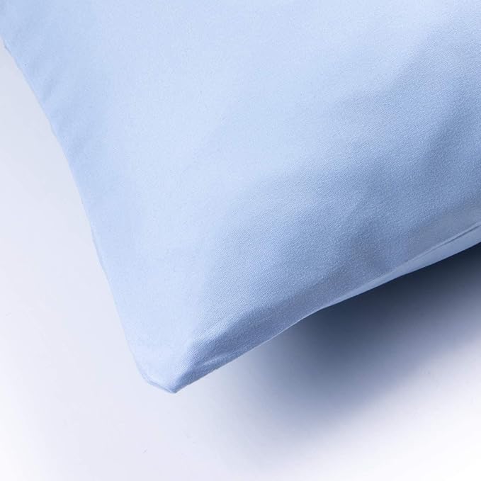 FLXXIE King Pillow Cases Set of 2, Soft Microfiber Pillow Covers with Envelope Closure, Wrinkle, Fade and Stain Resistant Pillowcases, 20x36, Sky Blue