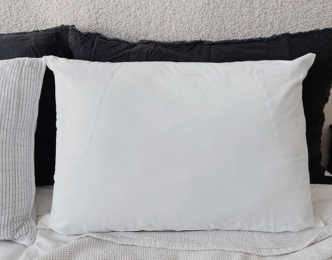 Spry Pure Hypoallergenic Bed Pillow Waterproof and Breathable - Standard King (Polyfill)