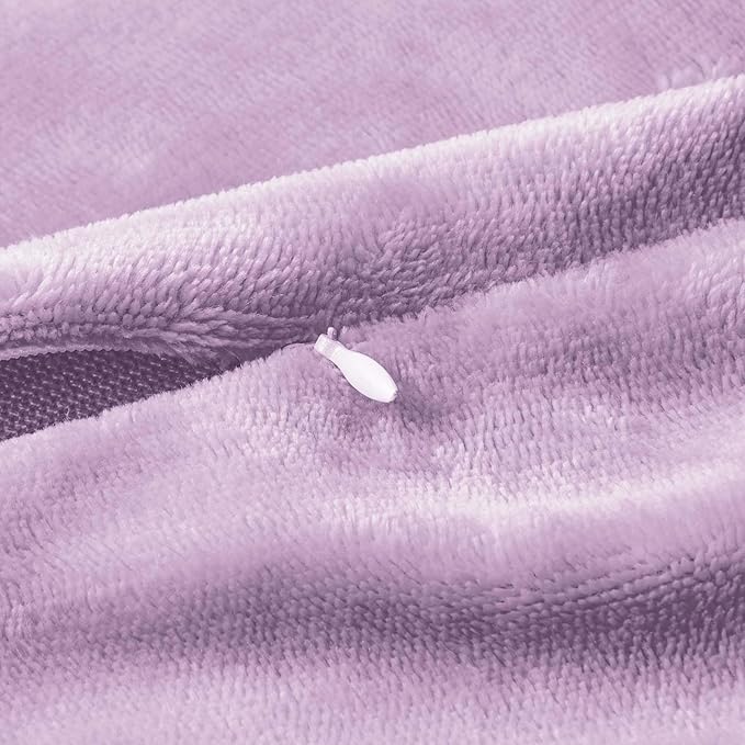 BEDELITE Body Pillow Cover with Zipper Closure, Super Soft and Cozy Fuzzy Fleece Pillowcase 20 x 54 Inches, Luxury Fluffy Plush Long Body Pillow Pillowcase for All Seasons(Lavender)
