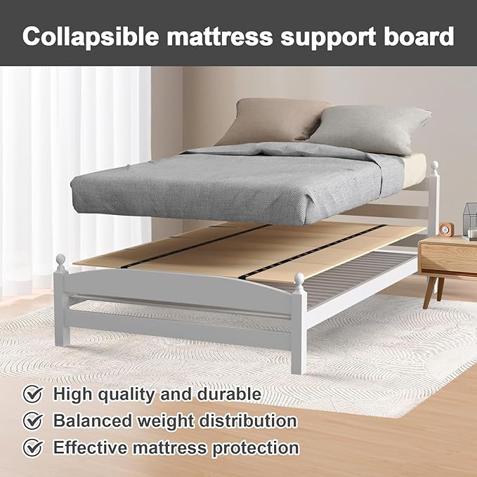 Imperius Mattress Support Wooden Bunkie Board/Bed Slats/Queen Bed Board Under Mattress Support(30"x 60" Twin Size)
