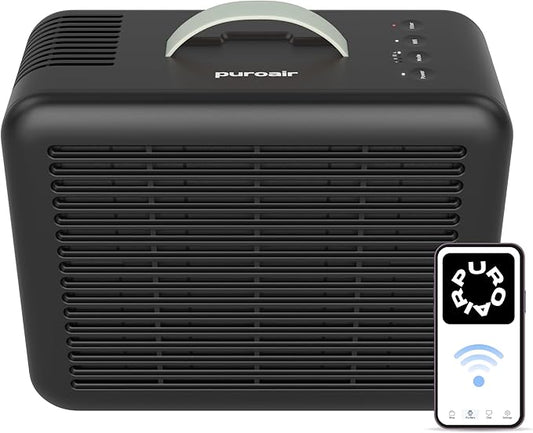 PuroAir Air Purifier 100i Smart HEPA Air Purifiers for Home Pets - Portable Small Air Purifier Filters up to 550 Ft² of Pollutants, Smoke, Pollen, Dust - Room Air Purifiers for Bedroom, Baby, Office