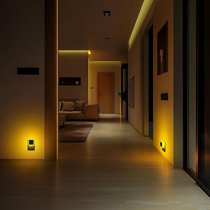 Sujeet Night Light, Night Lights Plug into Wall 8-Pack, Nightlight Plug in Night Light, Dusk to Dawn Night Lamp Led (Amber)