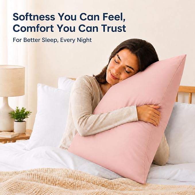 ZPECC Pillow Cases Standard Size Set of 12, 20x26 Envelope Closure Pillowcases, Soft Plain Brushed Microfiber Covers Hypoallergenic Breathable, Pink