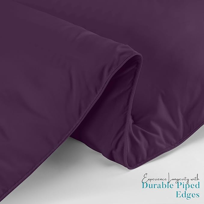 Utopia Bedding Queen Comforter Duvet Insert, Quilted Plum Comforter with Corner Tabs, Box Stitched Down Alternative Comforters Queen Size 88 x88 inches