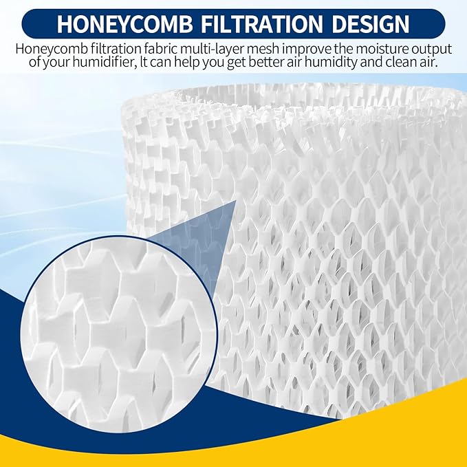 Humidifier Replacement Filter Compatible with Canopy Bedside and Nursery Humidifier,Made with Wood Pulp, Paper Filter, 2-Pack