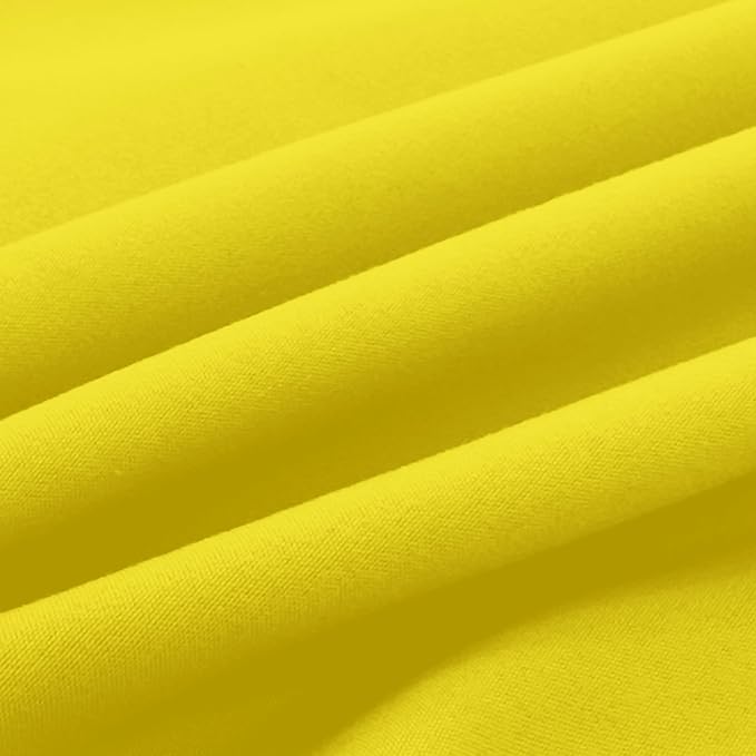 Elegant Comfort Luxury Ultra-Soft 2-Piece Pillowcase Set - 1500 Premium Hotel Quality Microfiber Double Brushed - Wrinkle Resistant, Standard/Queen, Yellow