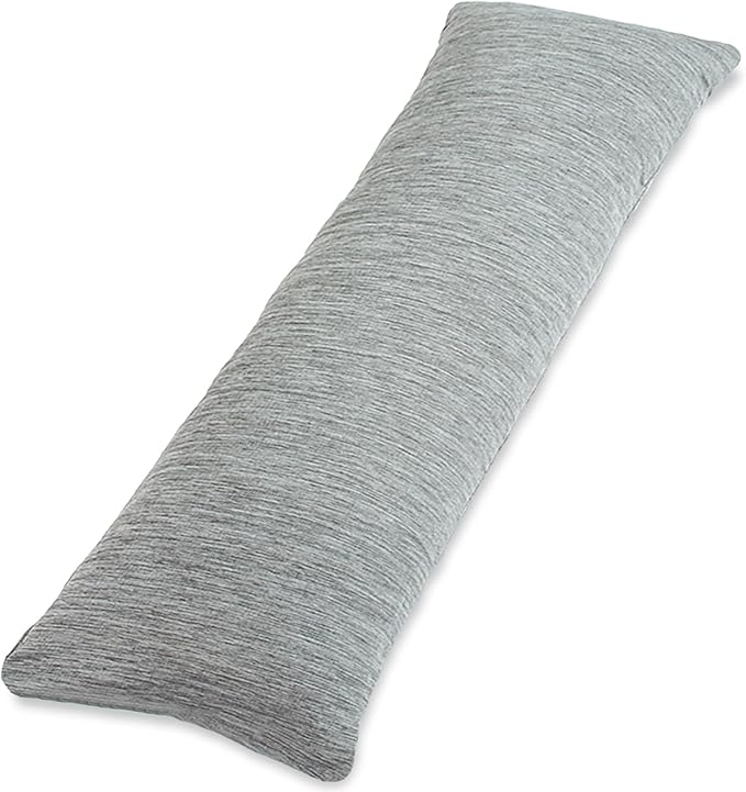 1 MIDDLE ONE Body Pillow, Memory Foam Body Pillows for Adults Sleeping, Long Pillow for Bed, Big Large Firm Full Body Pillow for Side Sleeper, 20x60 Inch (Cooling Grey)