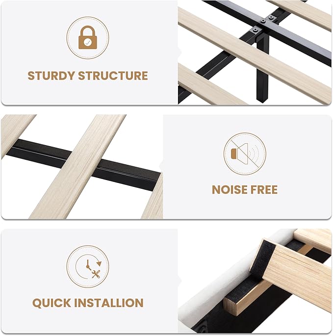 SHA CERLIN King Size Velvet Bed Frame with LED Light, Adjustable Vertical Channel Tufted Headboard, Strong Wooden Slats Support, Noise-Free, No Box Spring Needed, White