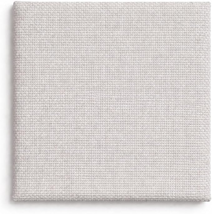 Round Bed – Washable Zip Cover - Upholstered Linen Soft Foam - Modular Minimalist Modern - Half Circle Moon - Sold Sold Separately (Gray Linen Premium, Queen Base)