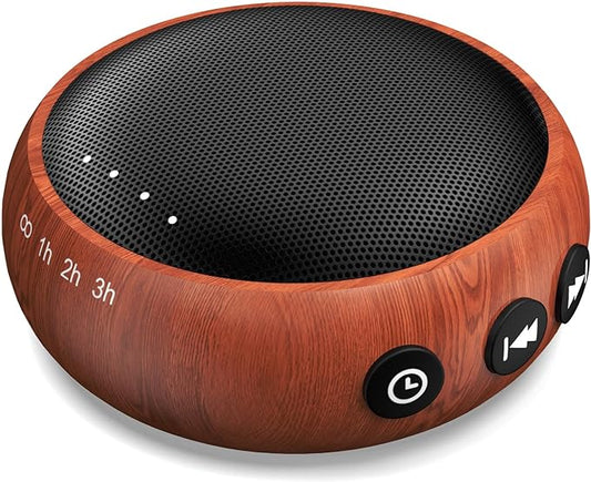 Sound Machine Small White Noise Machine with 30 Soothing Sounds Sleep Machine for Baby Kids Adults Natural Sounds Rain Fan Brown Pink Nosie Machine with 36 Volume Levels for Office Home Travel(Wooden)