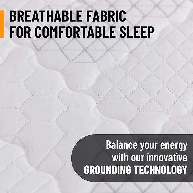 Ottomanson Full 9" Hybrid Mattress - Firm - Made in USA - Individually Pocketed Coils & CertiPUR-US Foam - Fiberglass-Free - Bed in a Box