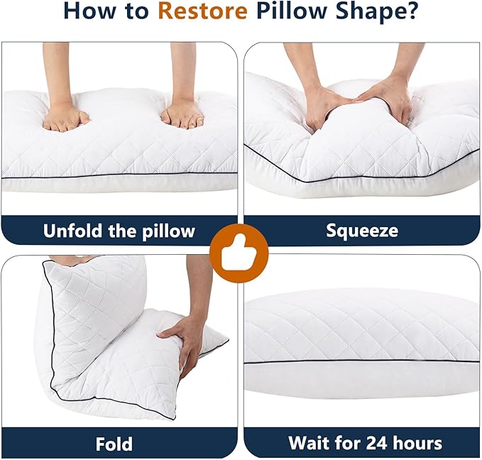 1 MIDDLE ONE Body Pillow, Memory Foam Body Pillows for Adults Sleeping, Long Pillow for Bed, Big Large Firm Full Body Pillow for Side Sleeper, 20x60 Inch (White)