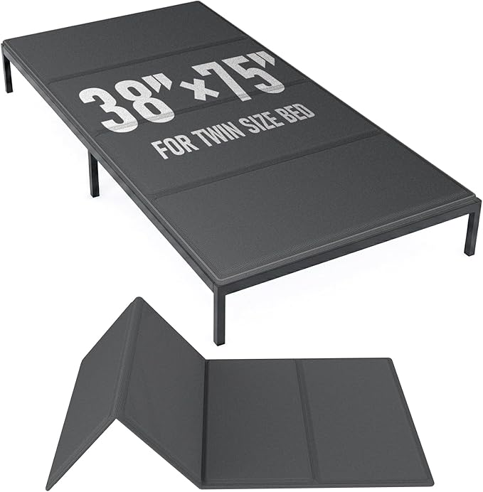 Bunkie Board Twin Size (38x75''), 10mm Bed Boards for Under Mattress, Breathable, Noise Minimizing, Moisture Resistant Bunkieboards, Heavy Duty Bed Support Board for Platform & Slatted Frames