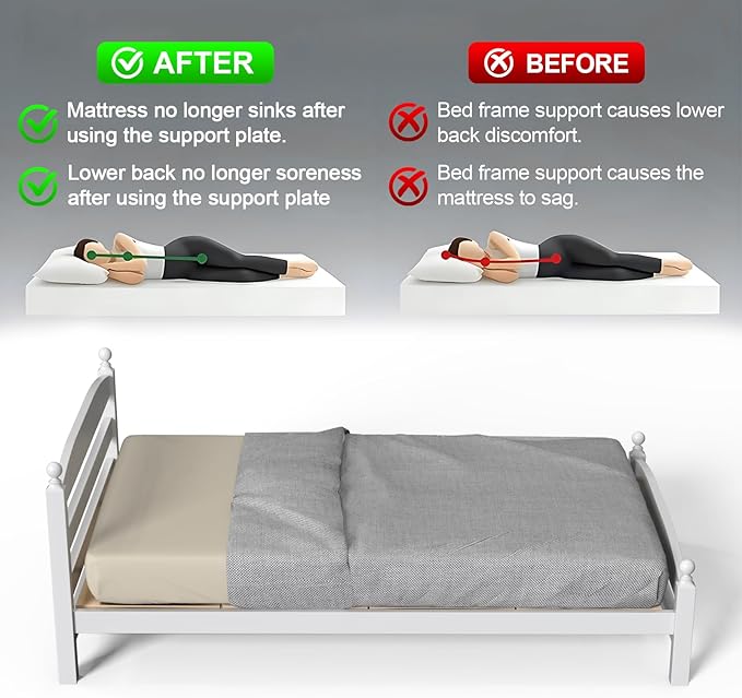 Imperius Mattress Support Wooden Bunkie Board/Bed Slats/Queen Bed Board Under Mattress Support (38"x 74" Twin Size)