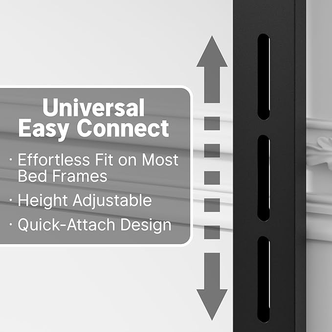 Weehom Full Size Headboard Only, Modern Headboard for Full Size Bed with LED Light, USB & Type C Port and Touch & Remote Control, Metal Headboard, Sturdy and Stable, Easy Assembly, Black