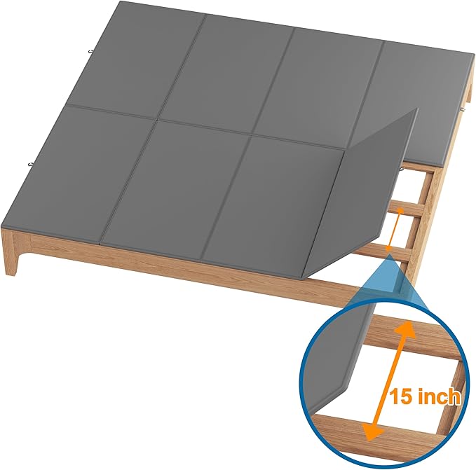 Metal-Frame-Bunkie-Board-King-Size (76"X80") for Under-Mattress-Support - Heavy Duty Bed Board Design,Folding, Noise Free, No Sagging