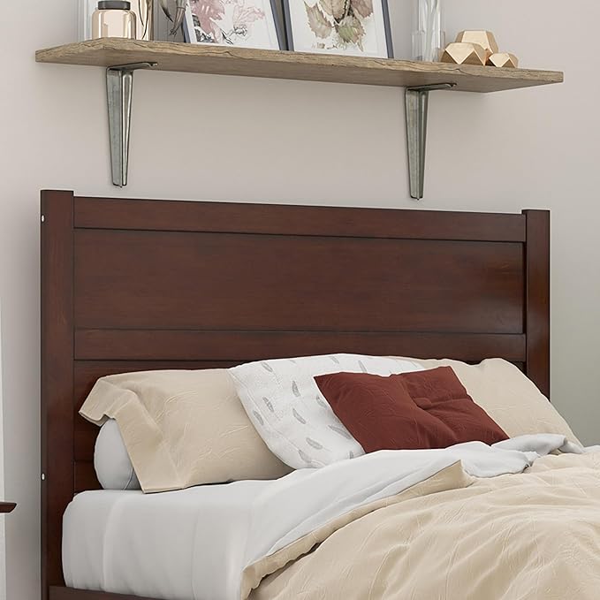 AFI, NoHo Solid Wood Panel Headboard, Full, Walnut