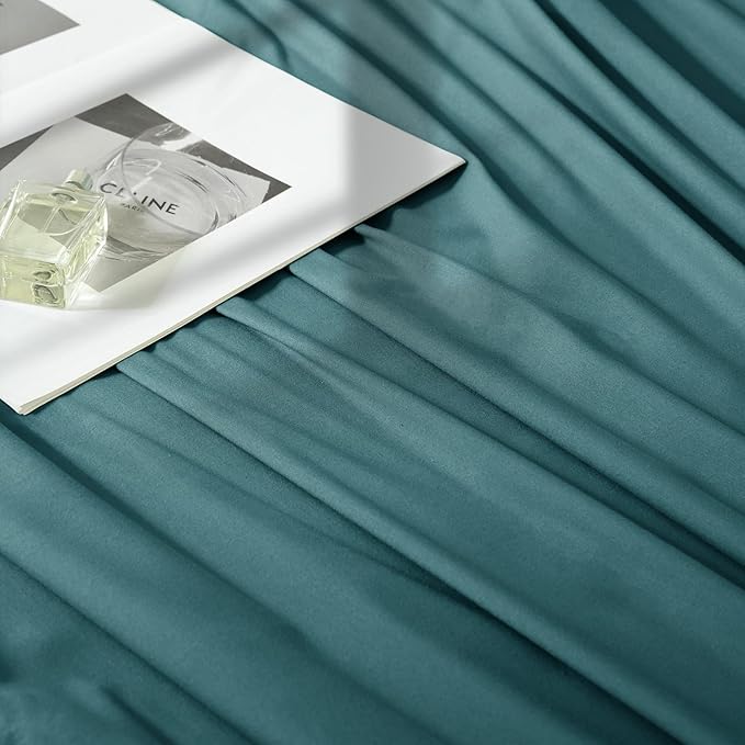 Manyshofu 4 Piece Split Head California King Sheets Sets for Adjustable Bed Sheet, Flex Head Split Top Cal King Sheets Teal Sheet Set - 1800 Thread Count Bedding Set with 14-16 Inch Deep Pockets
