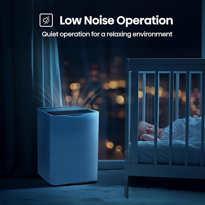 Mora Mora by Hisense 35 Pint Dehumidifier, for Space upto 3,000 Sq. Ft at Home, in Basements and Large Rooms, Energy Star, Quiet Operation,Filter Indicator with Washable Filter, 2 Years Warranty