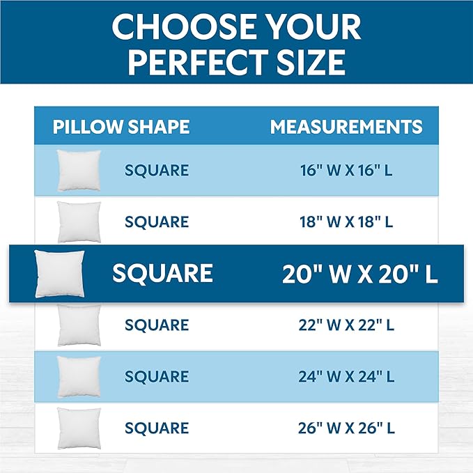 Guardmax Jersey Knitted Throw Pillow Protector with Zipper - 4 Pack -100% Waterproof, Bed Bug Proof, Dust Mite Proof, & Hypoallergenic Pillow Covers - Premium Zippered Pillow Cases. (20 X 20)