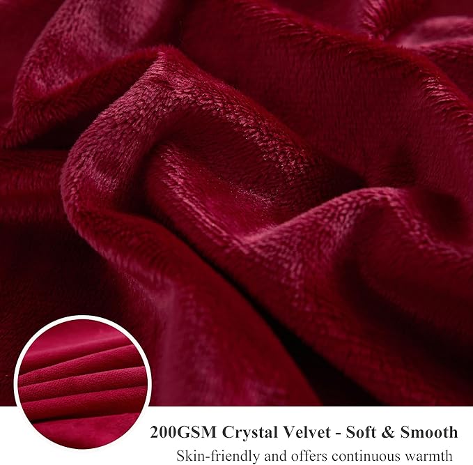 XeGe Soft Plush Body Pillow Cover, 20x54 Big Fluffy Body Pillowcase, Boho Faux Fur Fuzzy Long Decorative Pillow Sham for Bedroom Sofa Couch, Solid Shaggy Throw Bed Pillow Case Red