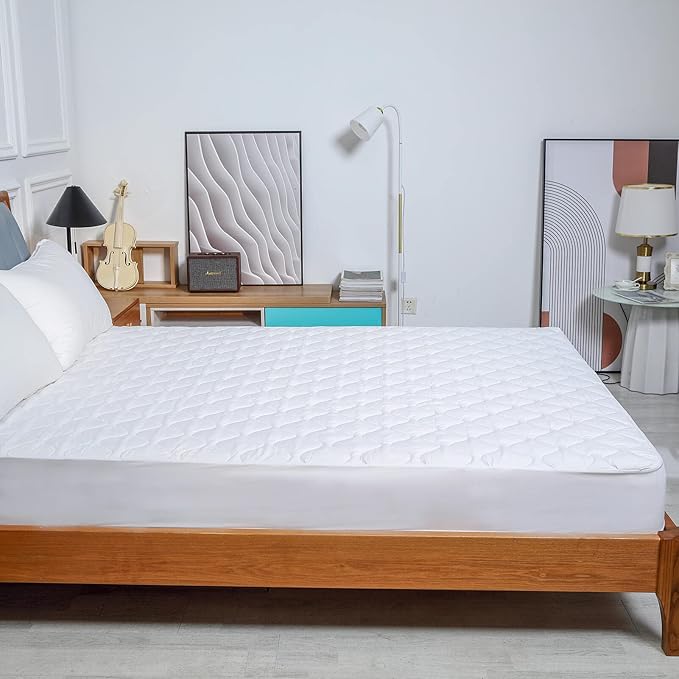 Quilted Waterproof Full Size Mattress Protector Pad for Air Mattress Soft Noiseless Fitted Matress Cover with Deep Pocket