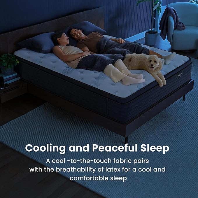 Coolvie 14 Inch Full Mattress, Luxury Euro Top Hybrid with Latex-Enhanced & Gel Foam for Contouring Support — 5-Zone Heavy Duty Springs, Back Relief & Motion Isolation — Hotel-Level Firm Sleep, 54x75