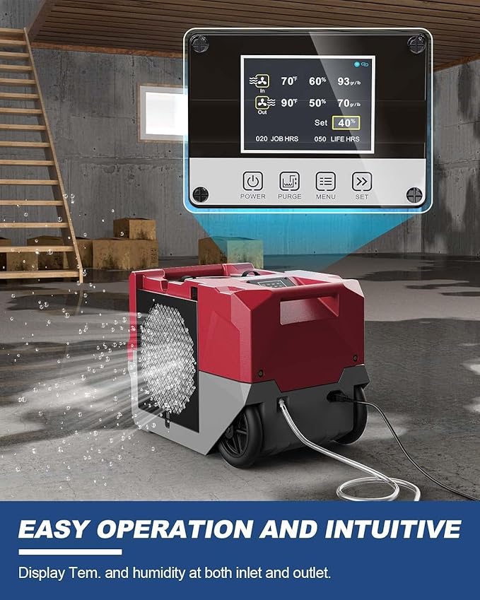 ALORAIR LGR Commercial Dehumidifier up to 264 PPD (Saturation) with Pump, 6 Years Limited Warranty, Industrial Dehumidifiers, cETL Listed, for Garage, Flood Restoration, Basements