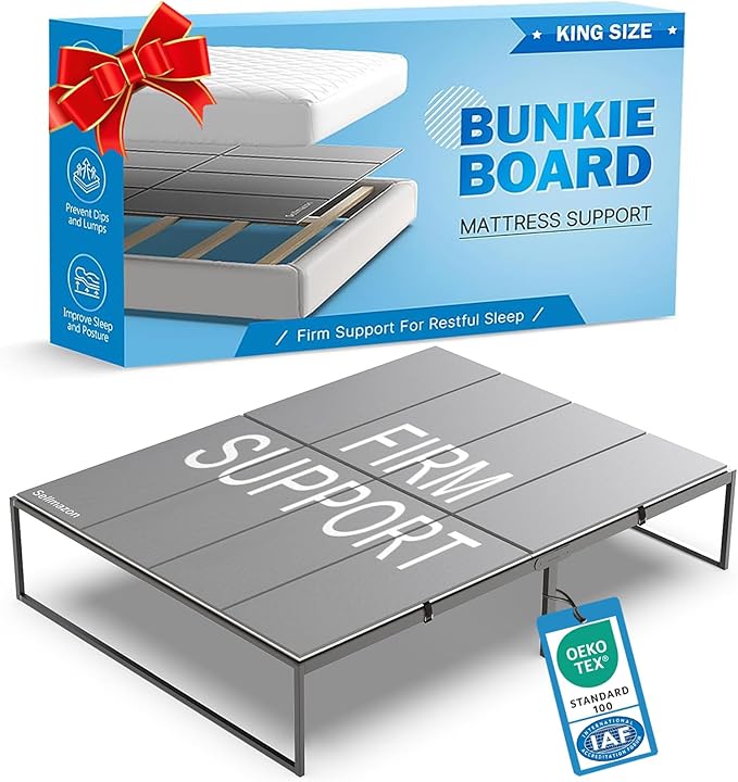 Bunkie Board King Size (76x80''), Heavy Duty Bed Boards for Frame, Sleeper Sofa Support Board to Stop Sagging Mattress, Breathable, Noise Minimizing, Moisture Resistant