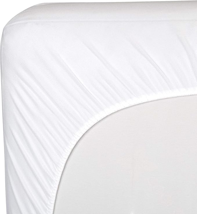 Sealy Quilted Organic Cotton Top Waterproof Toddler and Baby Crib Mattress Pad Cover Protector - 52” x 28” - Cream (Pack of 5)