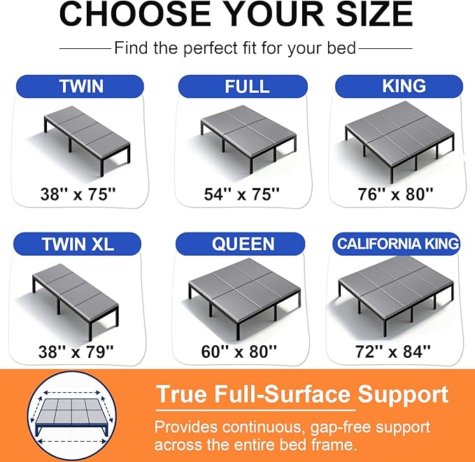 LAVEVE Heavy Duty 10mm Bunkie Board Twin XL Size 38'' x 79'', Breathable Bed Support Board to Prevent Sagging Mattress, with Anti-Slip Dots, Fits Metal Bed Frames, Slatted Frames, and Sofa Beds