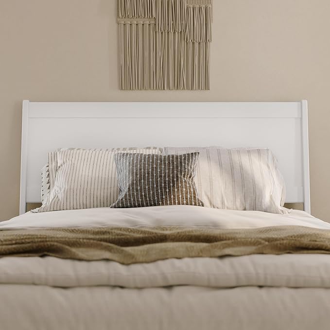 AFI, Casanova Queen Solid Wood Panel Headboard, White
