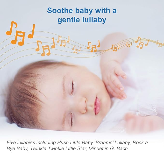 VTech Communications BC8211 Myla The Monkey Baby Sleep Soother with a White Noise Sound Machine Featuring 5 Soft Ambient Sounds, 5 Calming Melodies & Soft-Glow Night Light, 1 Count (Pack of 1)