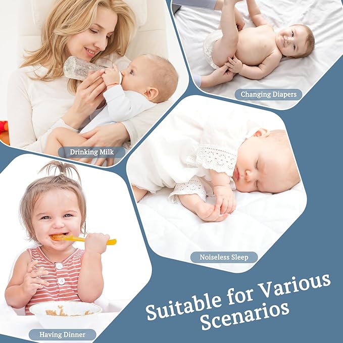 BEDLORE Waterproof Crib Mattress Protector 2 Pack, Ultra Soft Bamboo Viscose Crib Mattress Pad Cover, Noiseless Toddler Mattress Protector for Standard Baby Bed Size 52''x28'', White