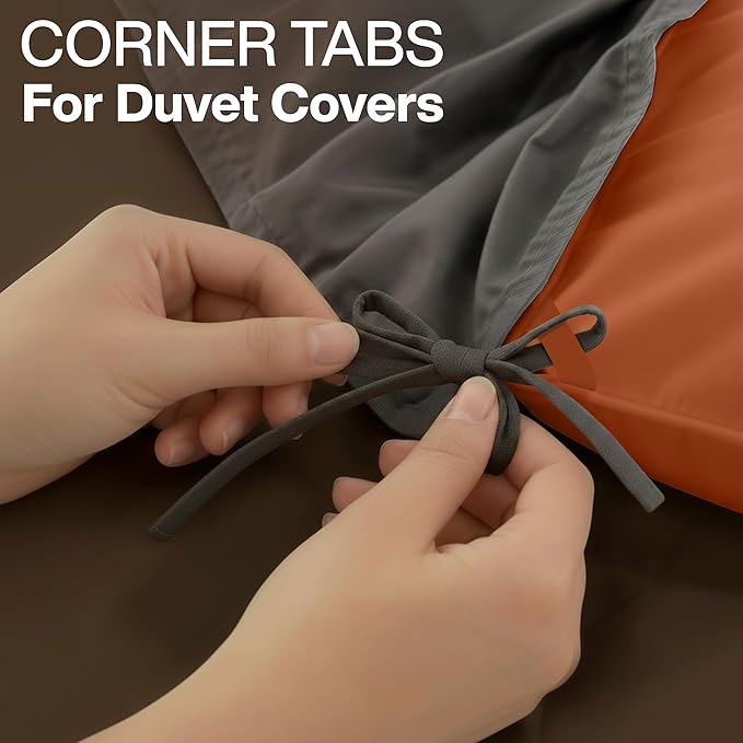 Utopia Bedding Queen Comforter Duvet Insert, Quilted Burnt Orange Comforter with Corner Tabs, Box Stitched Down Alternative Comforters Queen Size 88 x 88 inches